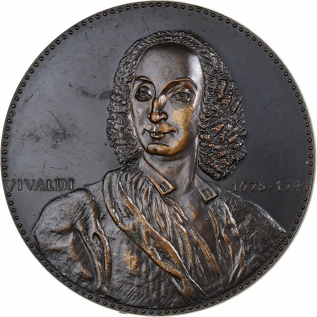 France, Médaille, Vivaldi, 1678-1741, 1967, Bronze, SUP