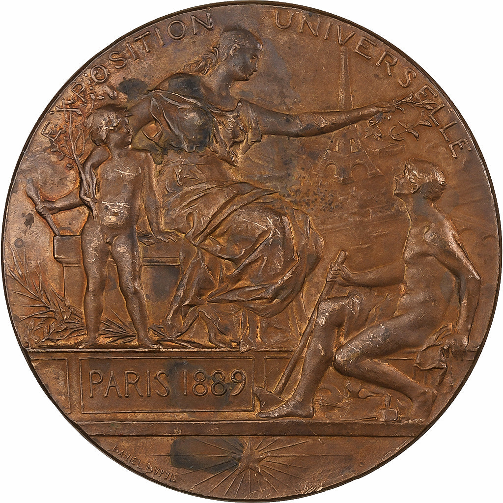 Frankrijk, Medaille, Exposition universelle de Paris, 1889, Bronzen, Dupuis.D