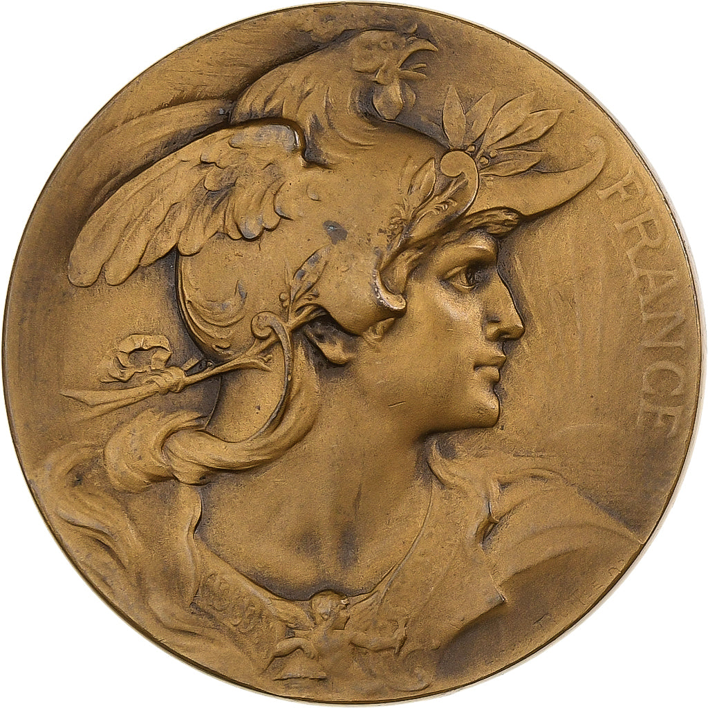 França, medalha, École des Beaux-Arts de Rouen, Bronze, Bottée, AU(55-58)
