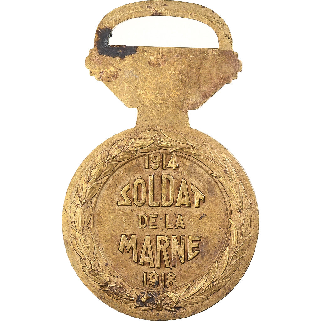 França, medalha, Soldat de la Marine, 1914-1918, 1918, Bronze, AU(50-53)