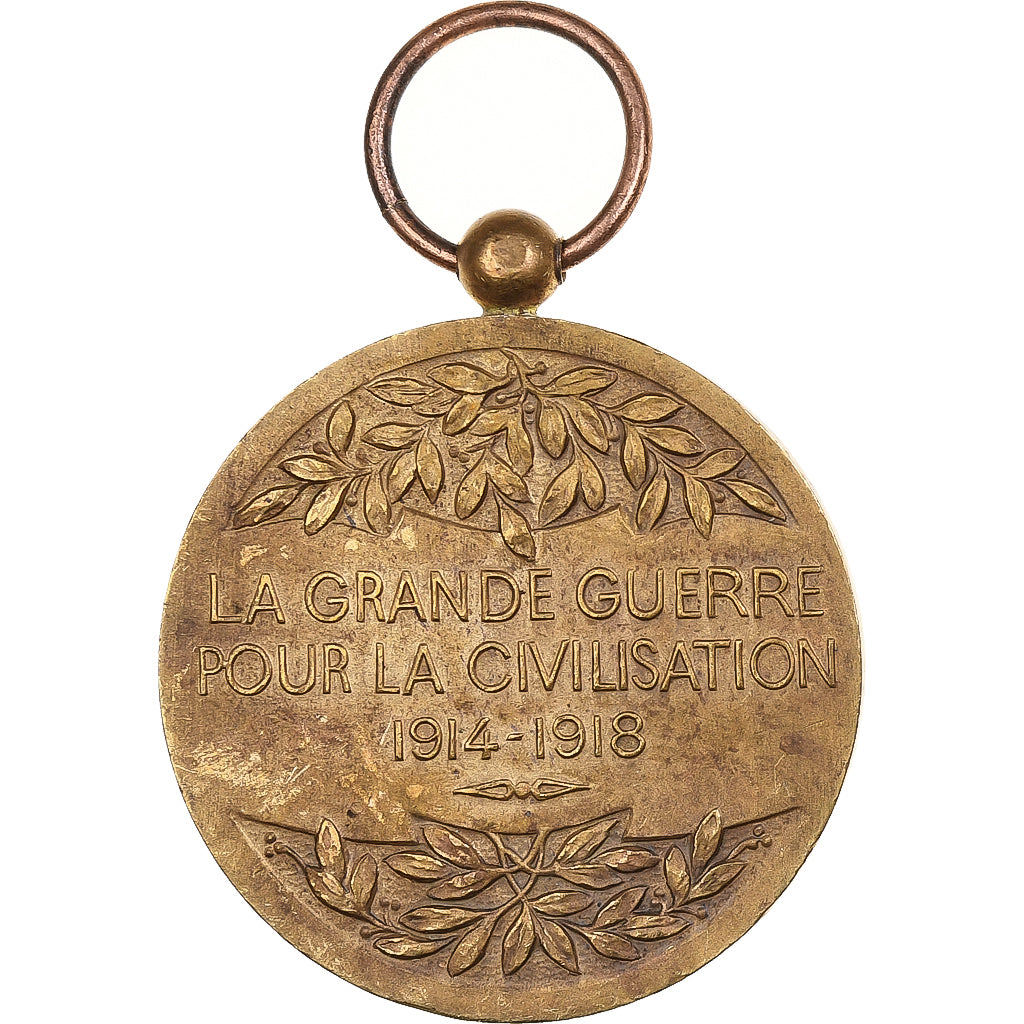 Francja, medal, La Grande Guerre pour la Civilisation, Pokryty brązem, Charles