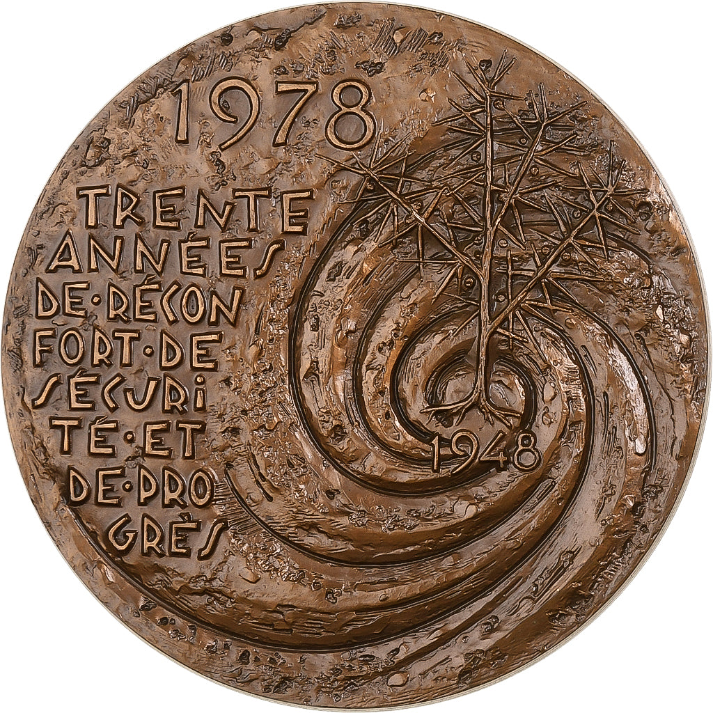 Francia, medalla, Sécurité Sociale dans les Mines, 1978, Bronce, Dieudonné