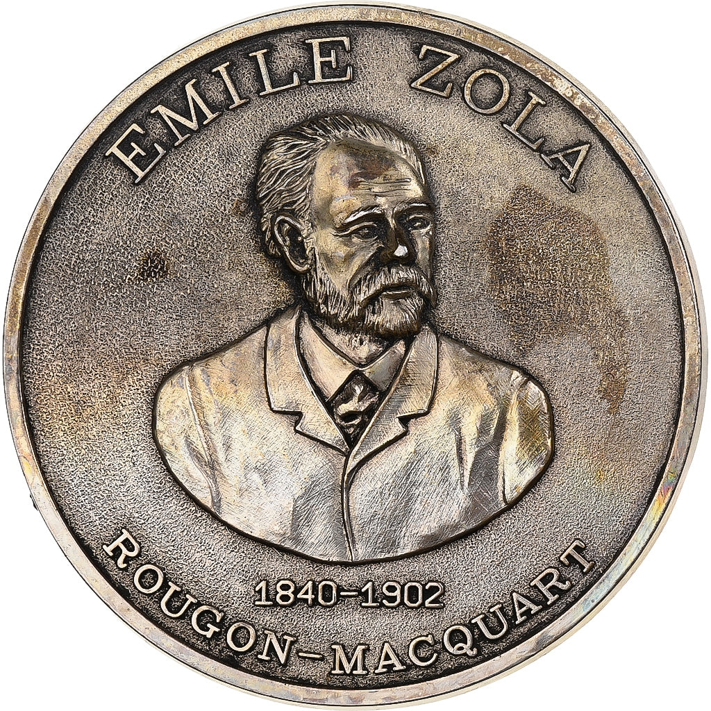 France, Médaille, Emile Zola, Le Club, Cupronickel, TTB+