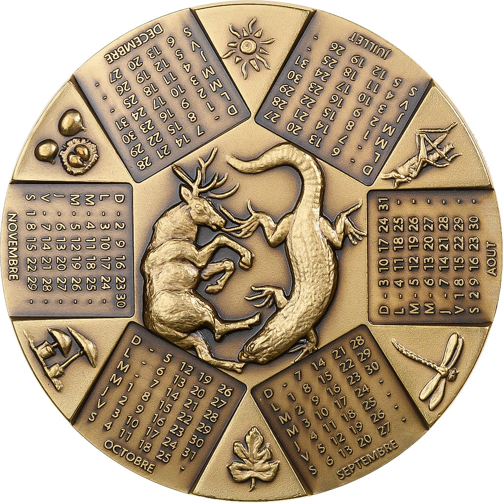 France, Médaille, Calendrier 1997, 1997, Bronze Florentin, SPL