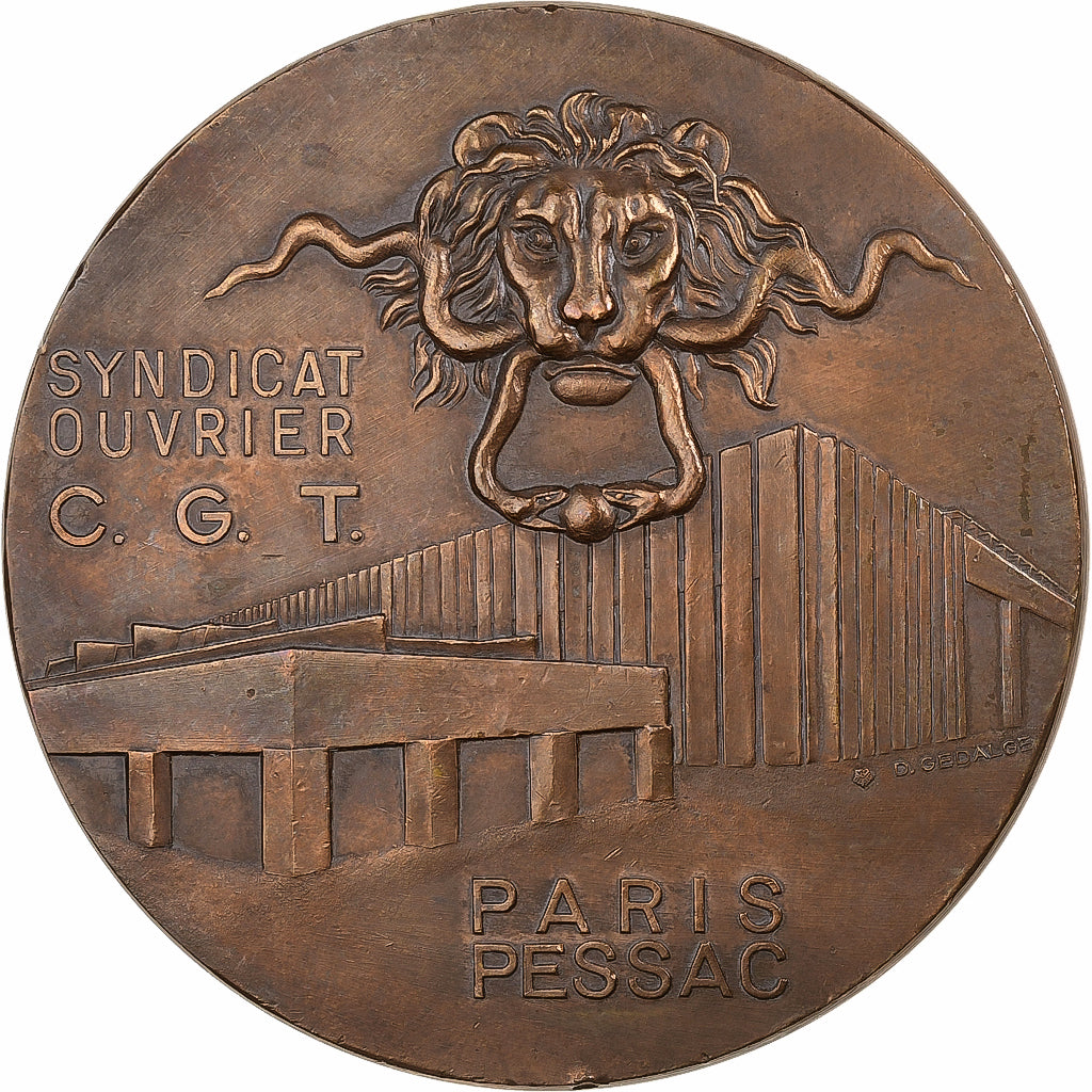 França, medalha, CGT monnaies et médailles de Paris-Pessac, 1980, Bronze