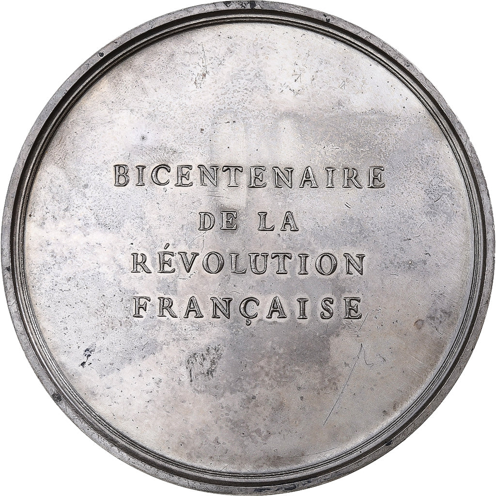 Frankreich, Medaille, Bicentenaire de la Révolution Française, 1989, Silvered
