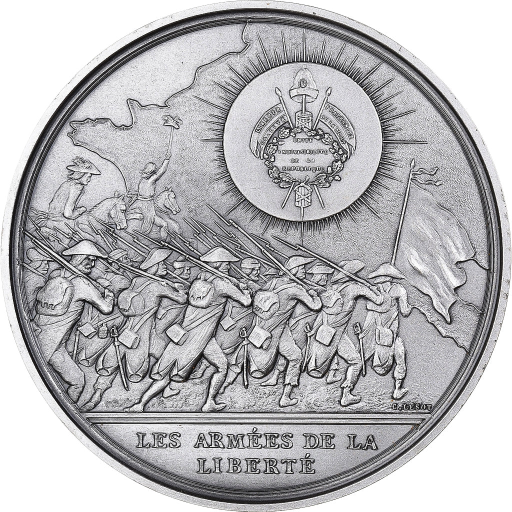 Francia, medaglia, Bicentenaire de la Révolution Française, 1989, Bronzo