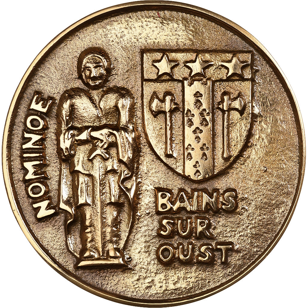 Frankreich, Medaille, Nominoë, Bains-sur-Oust, 2002, Gilt Bronze, VZ