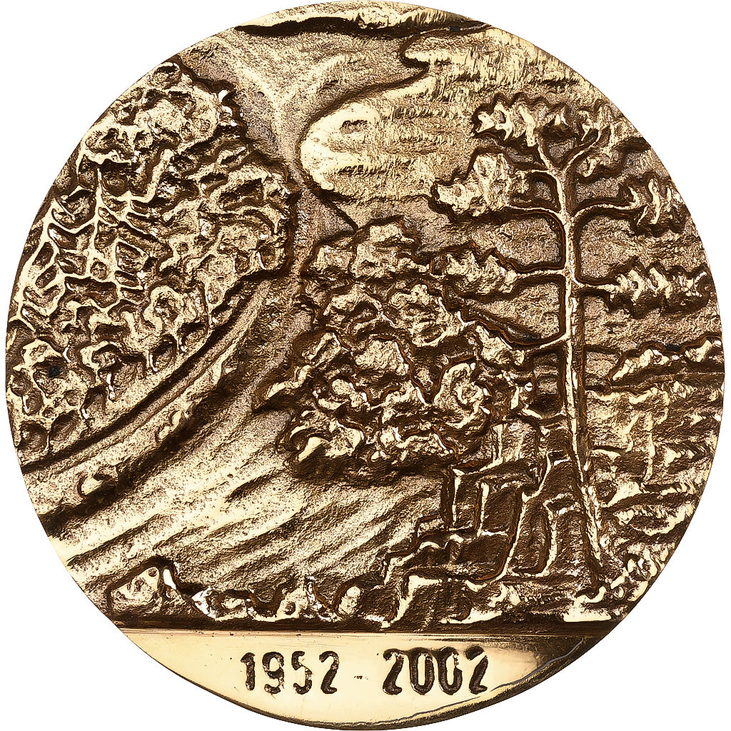 Frankreich, Medaille, Nominoë, Bains-sur-Oust, 2002, Gilt Bronze, VZ