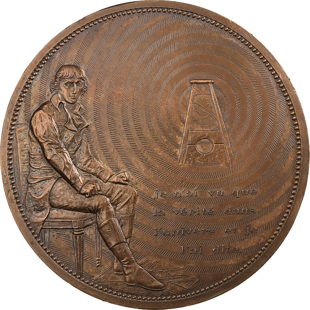 Frankrijk, Medaille, Louis Antoine Léon Saint-Just, 1978, Bronzen, Levet, PR