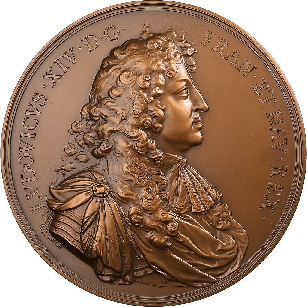 França, medalha, Luís XIV, Prise de Tournai et Courtrai, 1985, Bronze, Nova