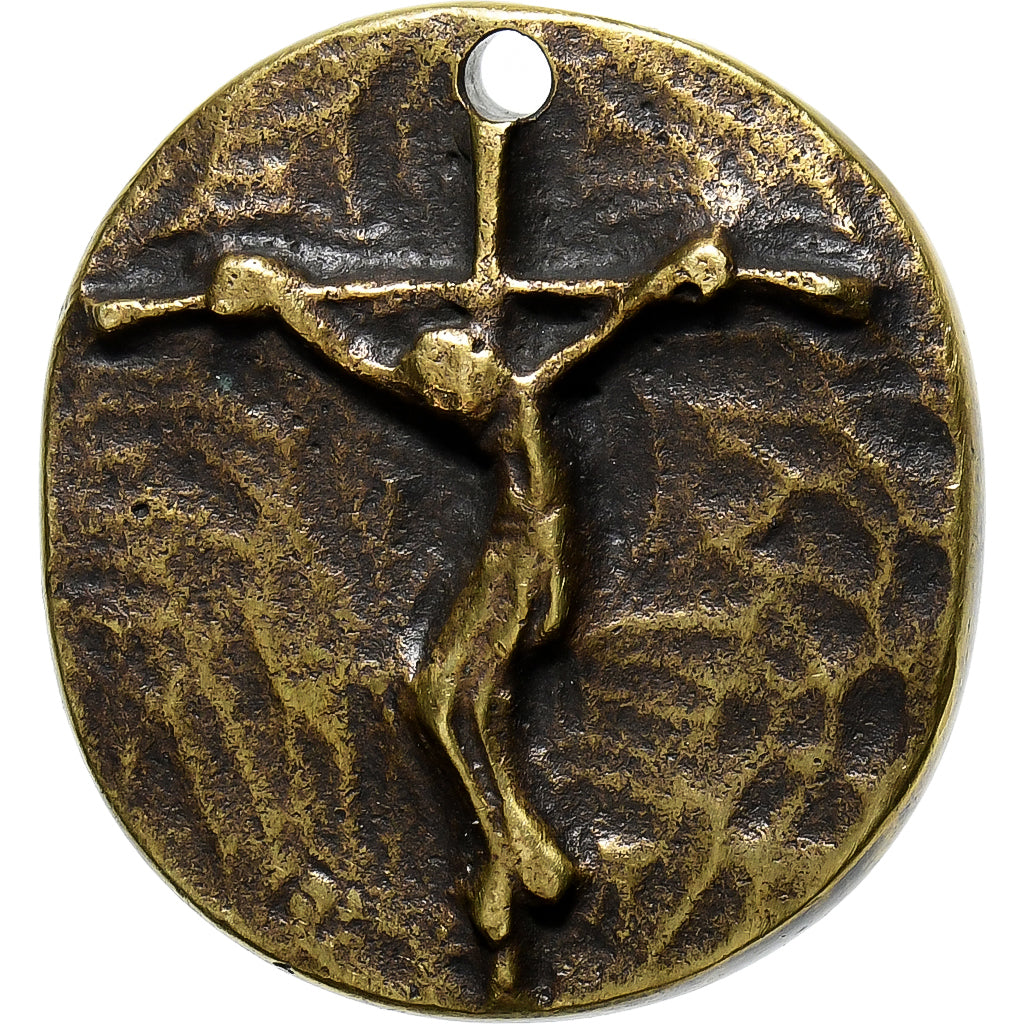 França, medalha, Crucifixion of Jesus, Bronze, AU(55-58)
