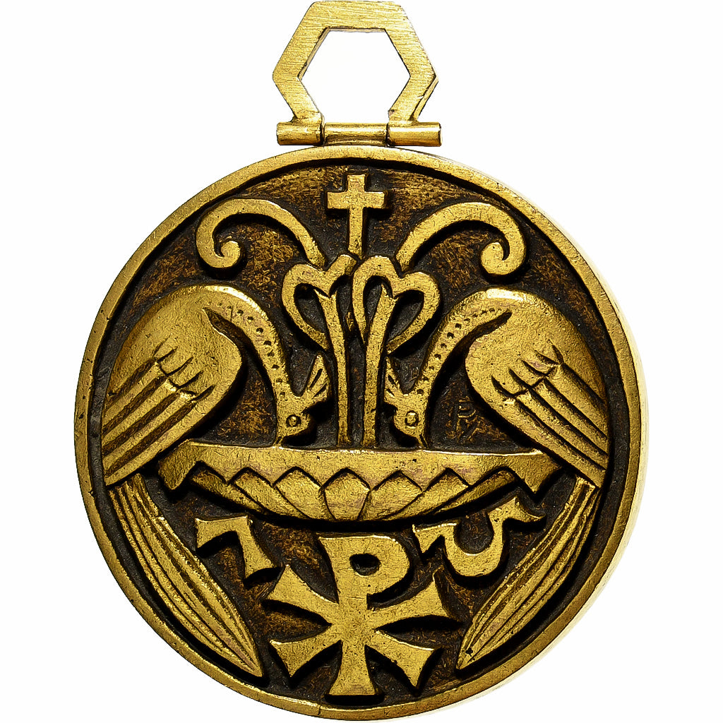 France, Medal, Mariage Chrétien, Brass, F.Py, AU(55-58)