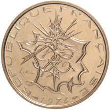 Francia, 10 Francs, Mathieu, 1974, MDP, Pattern, Cupro-aluminium-nickel, FDC