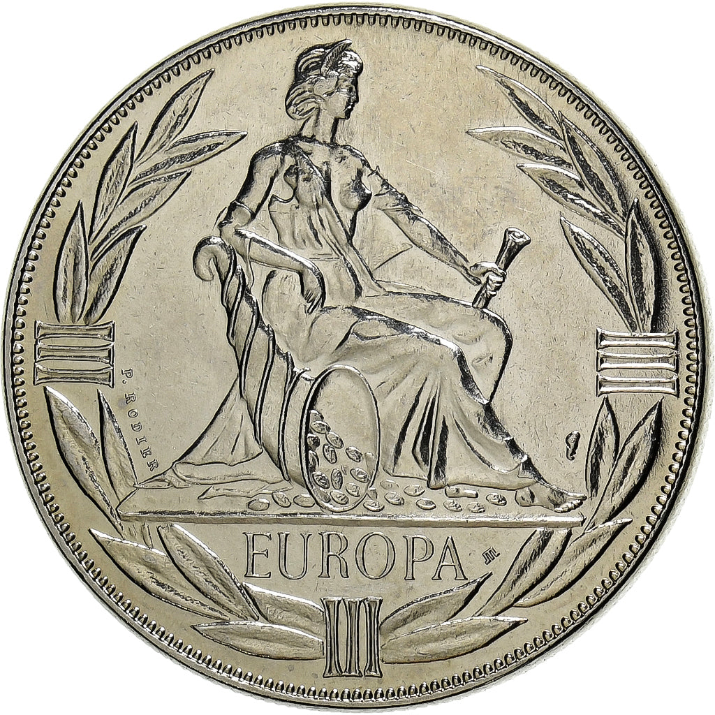 Francia, medalla, Ecu Europa, Europe Assise, 1981, Cupronickel, EBC