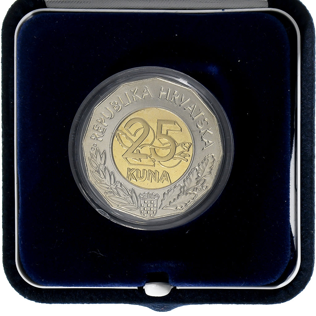Croatia, 25 Kuna, Business Forum in Zagreb, 2010, Sveta Nedelja, Bi-Metallic