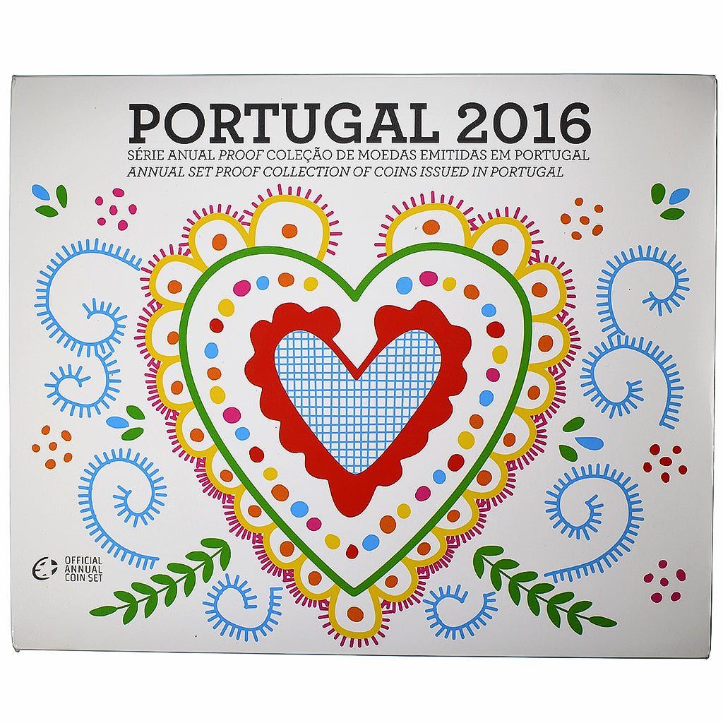 Portogallo, Set 1 ct. - 2 Euro, FS, 2016, Lisbon, N.C., FDC
