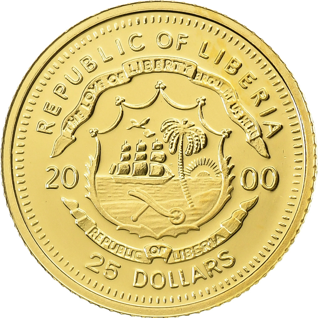 United States, 25 Dollars, Tutankhamun, 2000, American Mint, Gold, MS(65-70)