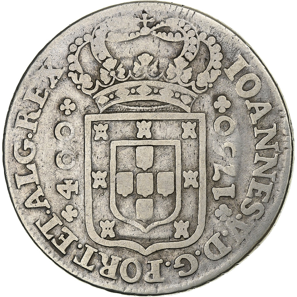 Portugal, Joao V, 400 Reis, 1750, Lisbonne, Argent, TTB, KM:179