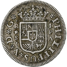 Spain, Philip V, 1 Réal, 1734, Seville, Silver, EF(40-45), KM:354