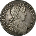 France, Louis XIV, 1/2 Écu à la mèche longue, 1656, Rennes, Silver