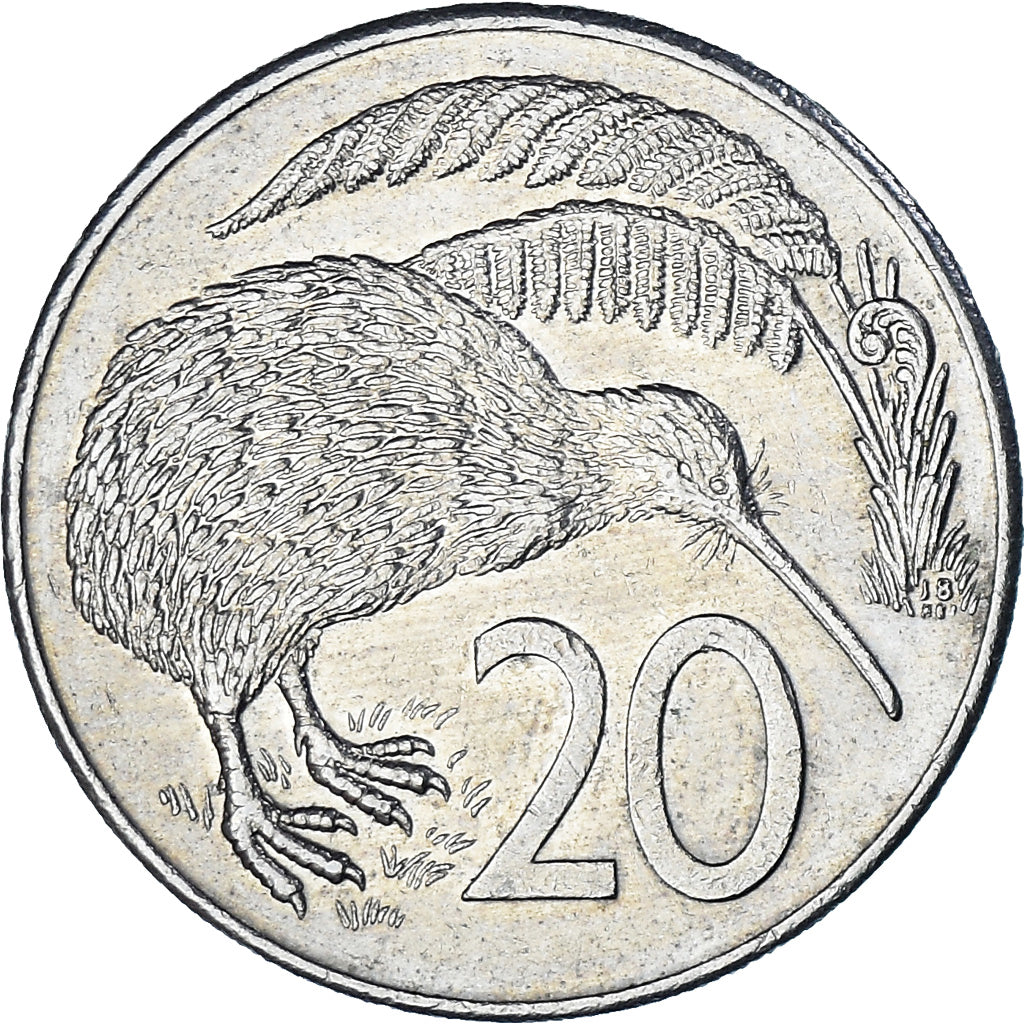 Nuova Zelanda, 20 Cents, 1986