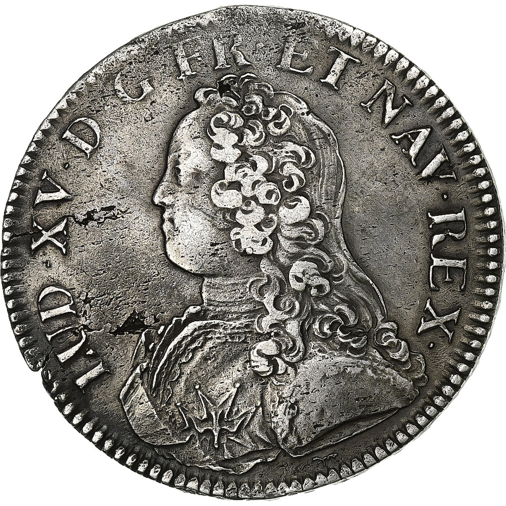 França, Louis XV, Ecu aux branches d'olivier, 1726, Paris, Prata, EF(40-45)