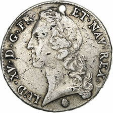 Francia, Louis XV, Écu au bandeau, 1756, Perpignan, Argento, MB, Gadoury:322