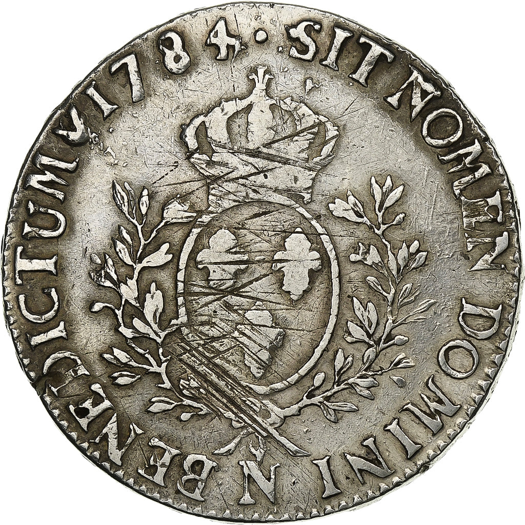 France, Louis XVI, Ecu aux branches d'olivier, 1784, Montpellier, Silver