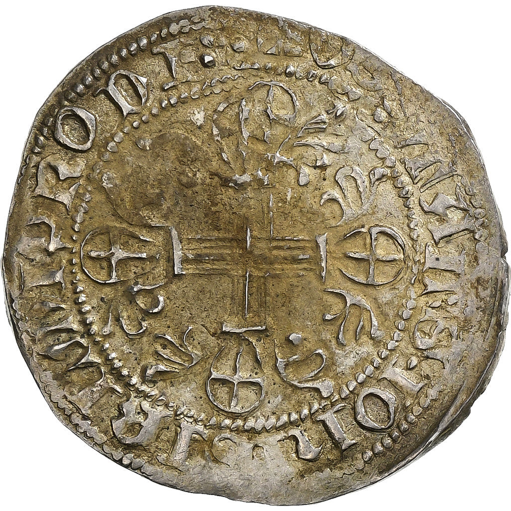 Greece, Gigliato, 1377-1396, Pedigree, Silver, VF(20-25)