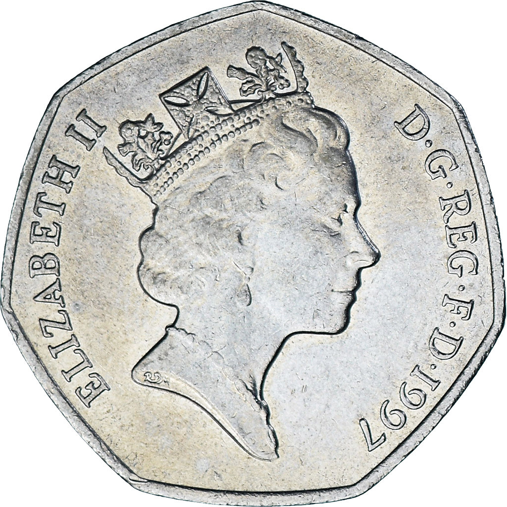 Wielka Brytania, 50 Pence, 1997