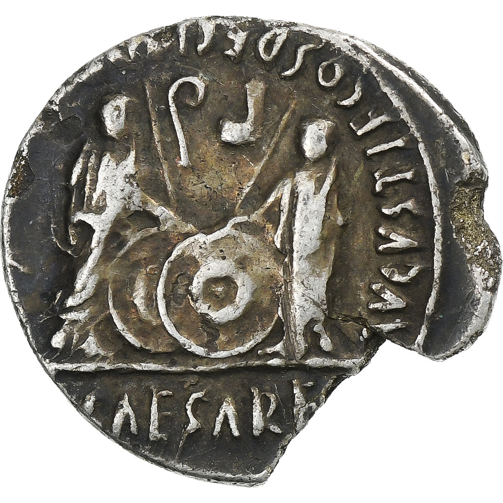 Augustus, Denarius, 2 BC-4 AD, Lugdunum, Silver, VF(20-25)