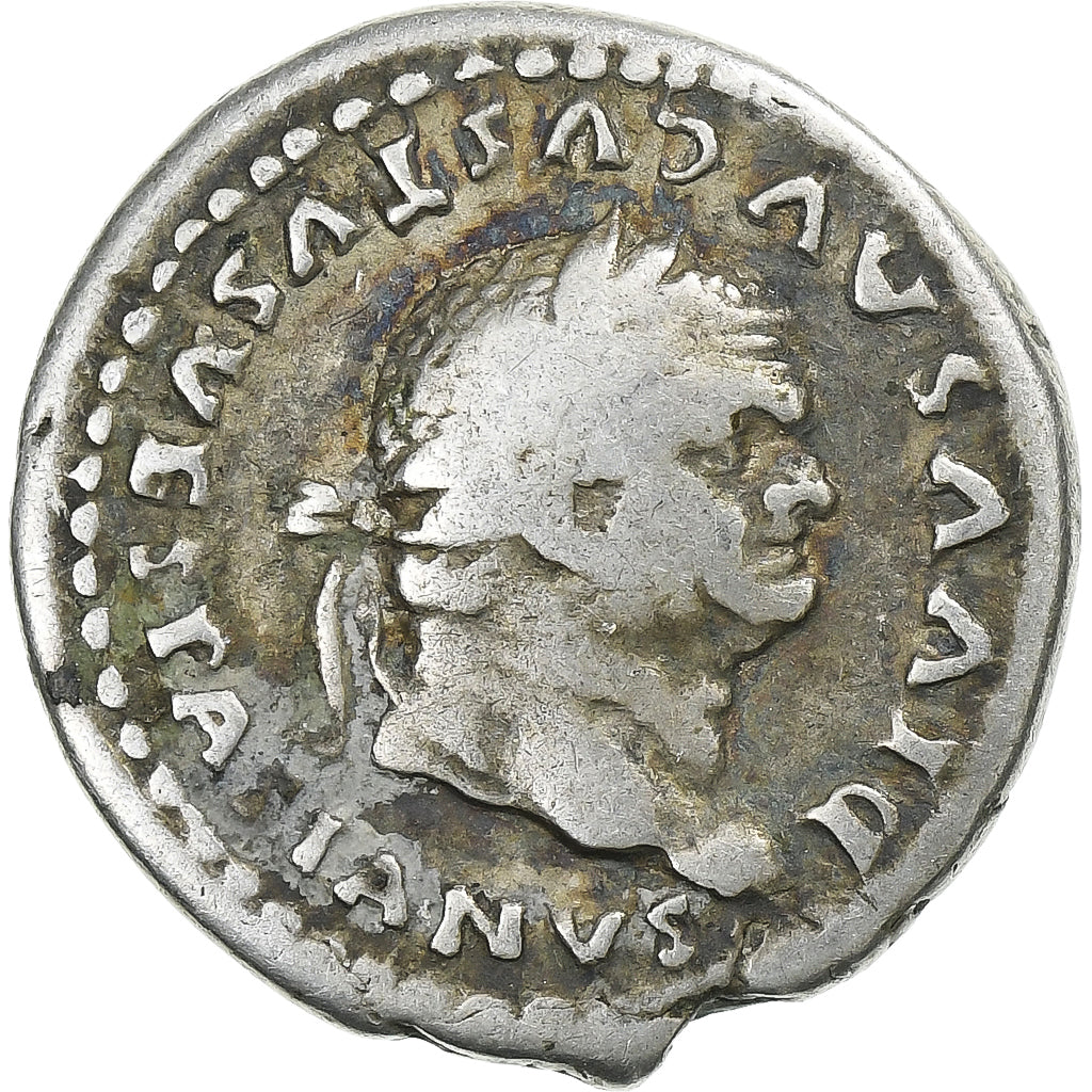 Titus for Divus Vespasianus, Denarius, 80-81, Rome, Srebro, VF(30-35), RIC:357