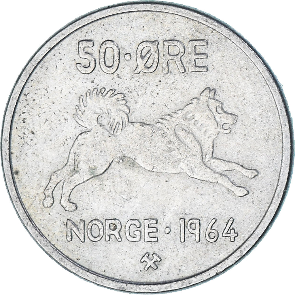 Norvegia, 50 Öre, 1964