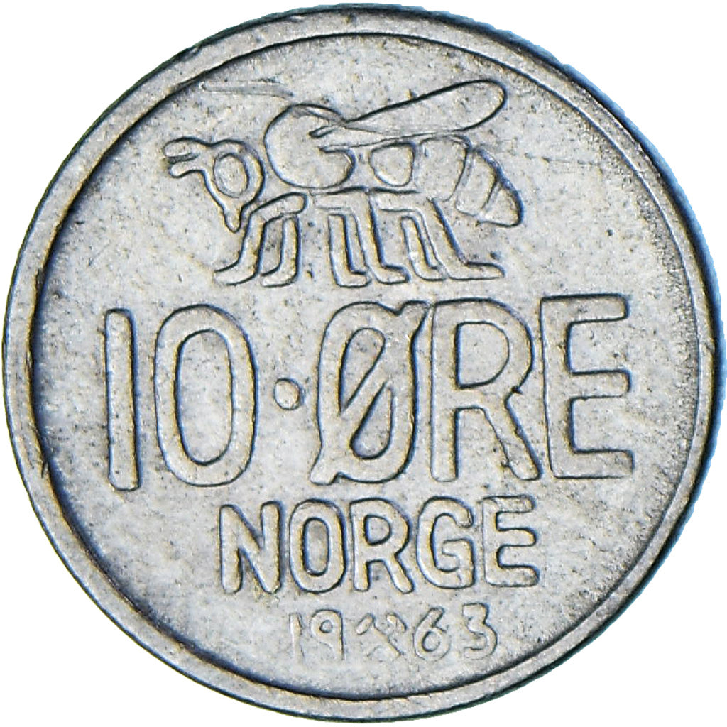 Norwegia, 10 Öre, 1963