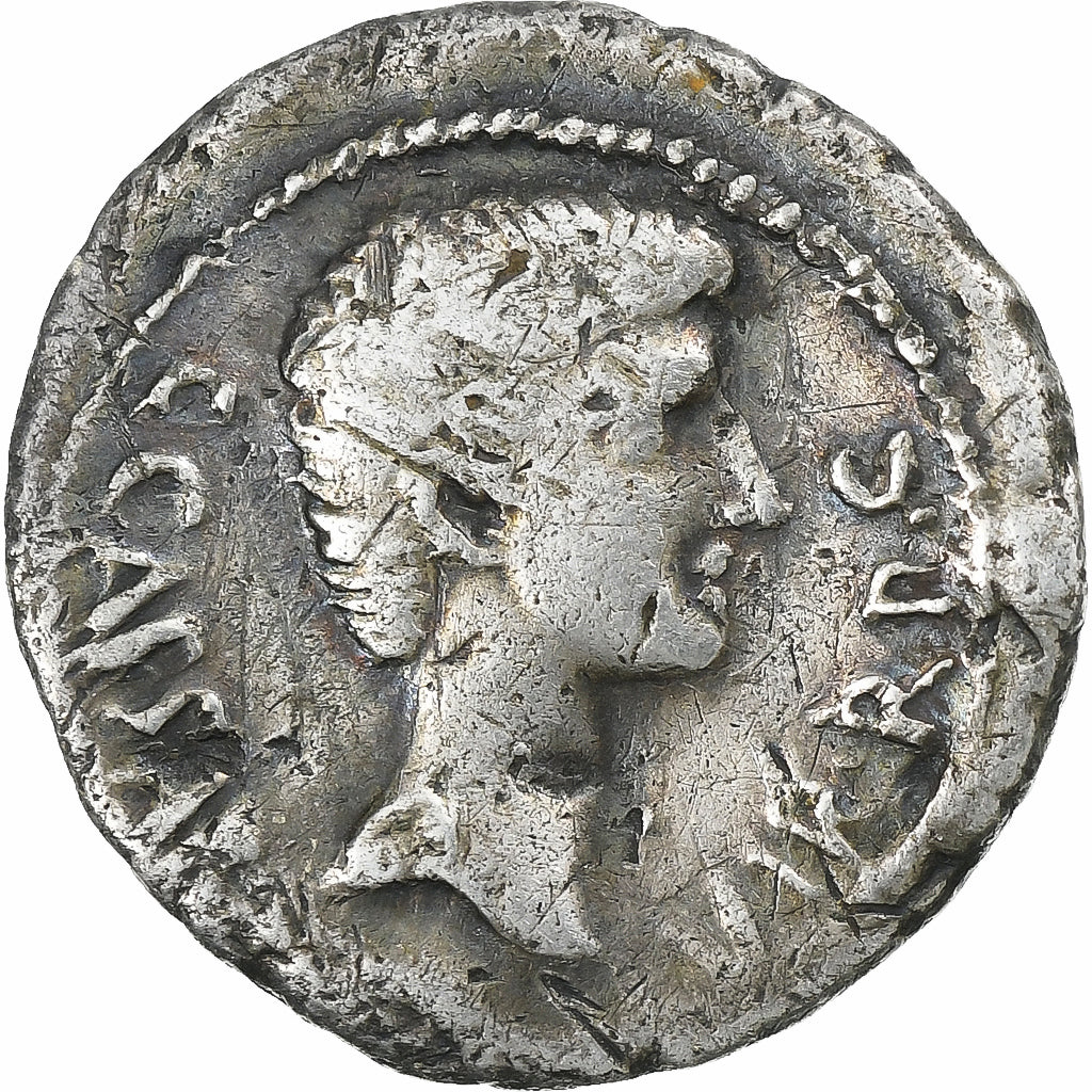 Octavian, Denarius, 40 BC, Silver, VF(20-25), Crawford:523/1a
