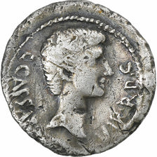 Octavian, Denarius, 40 BC, Silver, VF(20-25), Crawford:523/1a