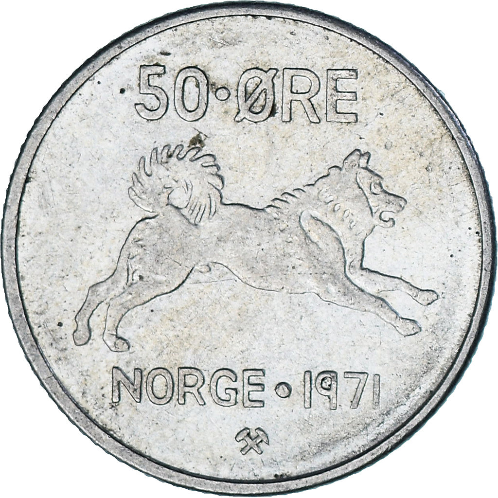 Norvège, 50 Öre, 1971