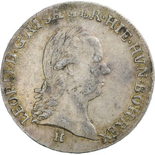 Paesi Bassi austriaci, Leopold II, 1/4 Kronenthaler, 1791, Günzburg, Argento