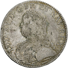 France, Louis XV, Ecu aux branches d'olivier, 1726, Lille, Silver, VF(20-25)