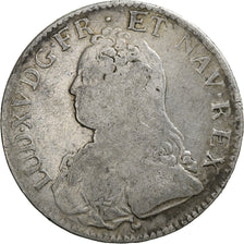 France, Louis XV, Ecu aux branches d'olivier, 1726, Montpellier, Silver