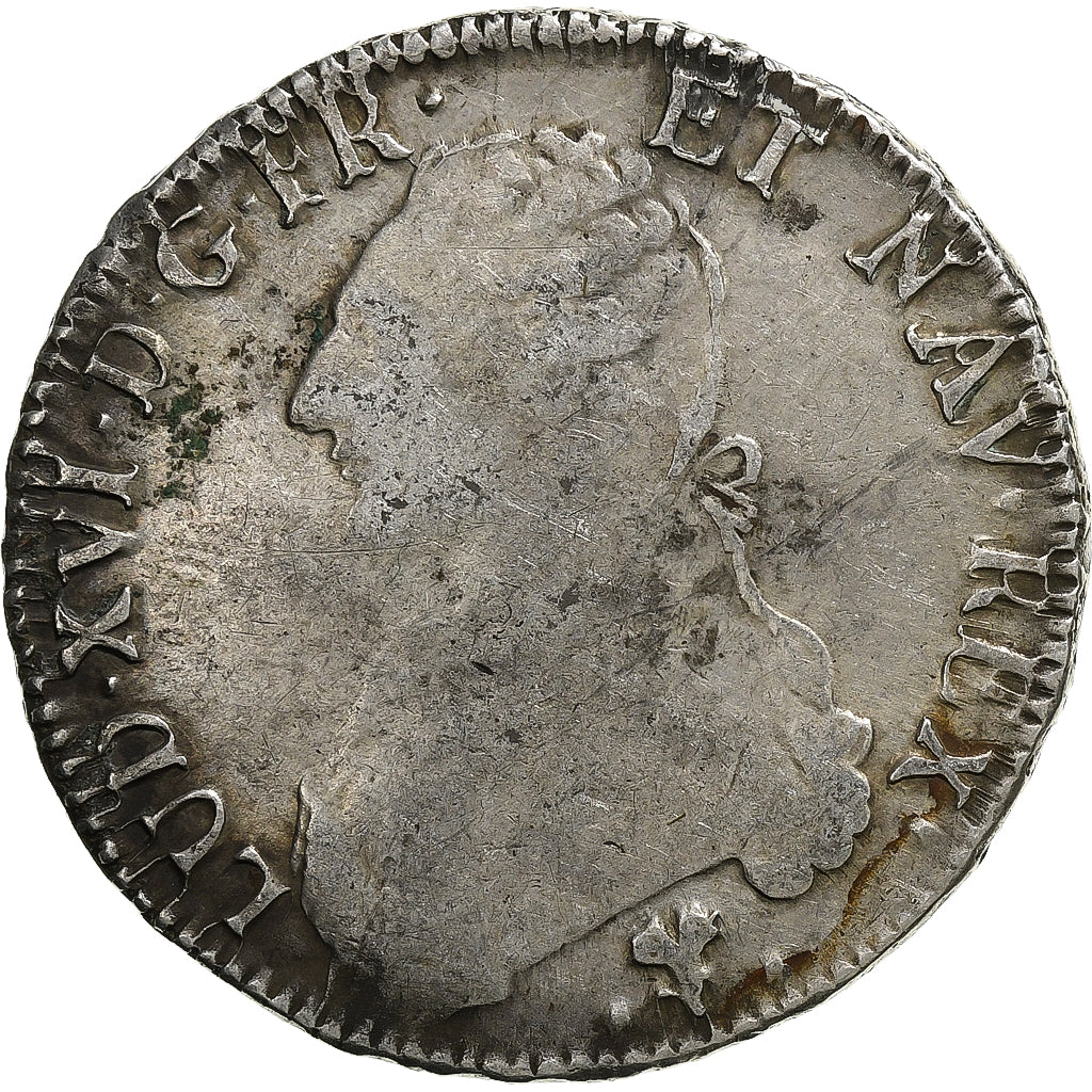 France, Louis XVI, Ecu aux branches d'olivier, 1784, Bayonne, Silver, VF(20-25)