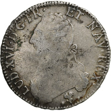 France, Louis XVI, Ecu aux branches d'olivier, 1784, Bayonne, Silver, VF(20-25)