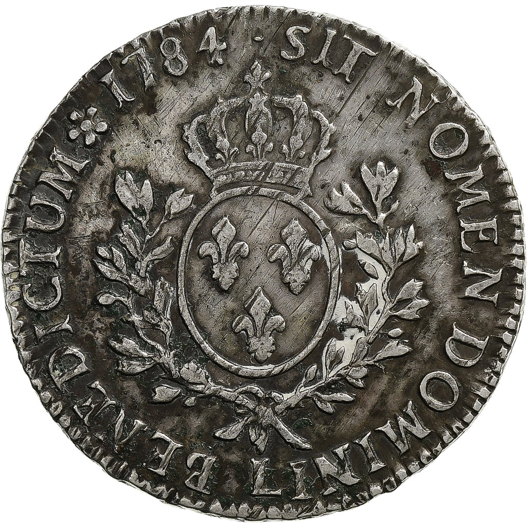 France, Louis XVI, Ecu aux branches d'olivier, 1784, Bayonne, Silver, VF(20-25)