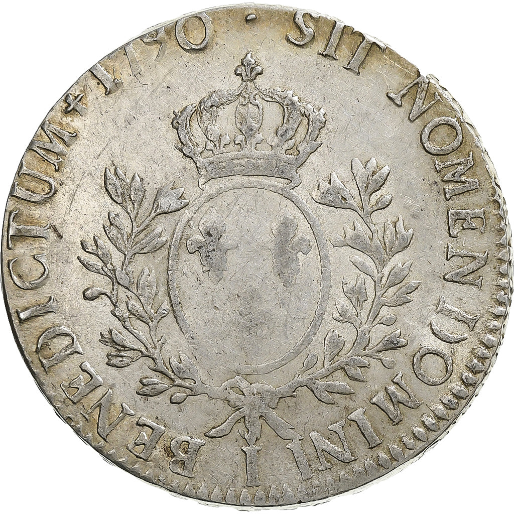 France, Louis XVI, Ecu aux branches d'olivier, 1790, Limoges, Argent, TB