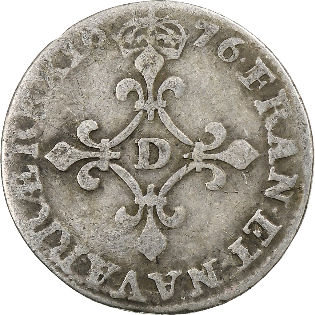 França, Louis XIV, 4 Sols des Traitants, 1676, Vimy, Prata, VF(20-25)