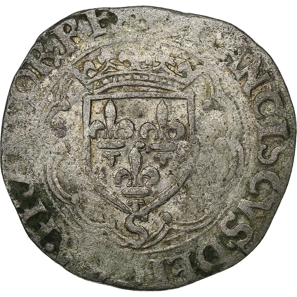 Francja, François Ier, Douzain à la croisette, 1515-1547, Troyes, Srebro