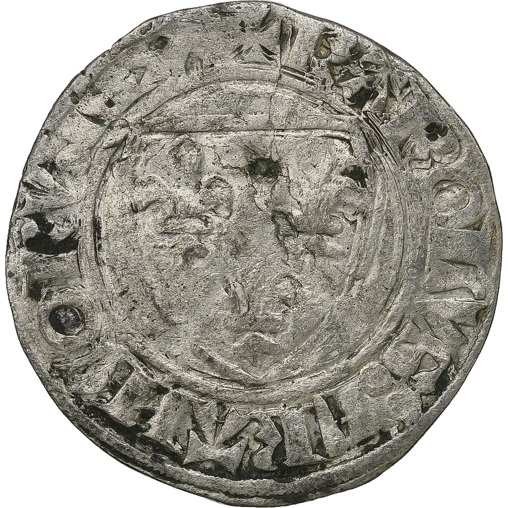 Frankrijk, Charles VI, Blanc Guénar, 1389, Saint-Pourçain, 2nd Emission