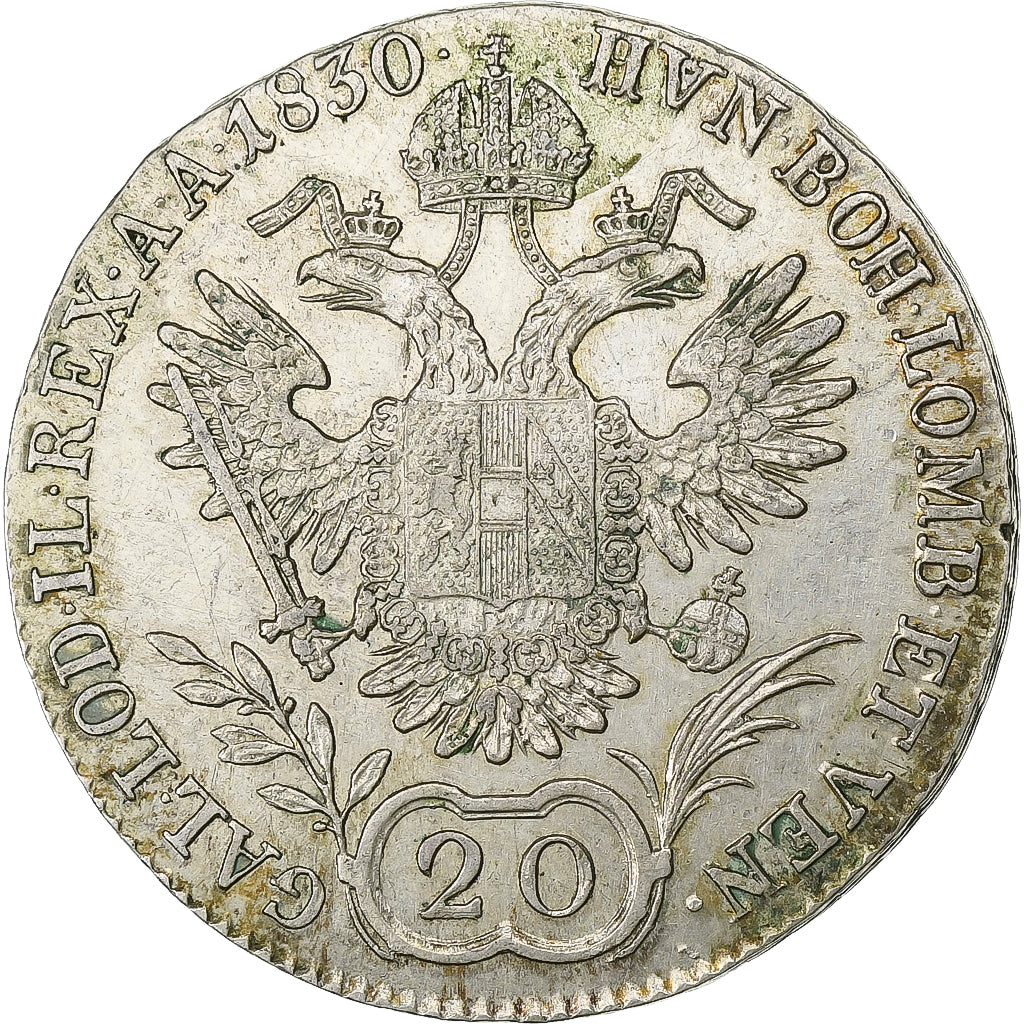 Austria, Franz I, 20 Kreuzer, 1830, Prague, Silver, VF(30-35), KM:2145