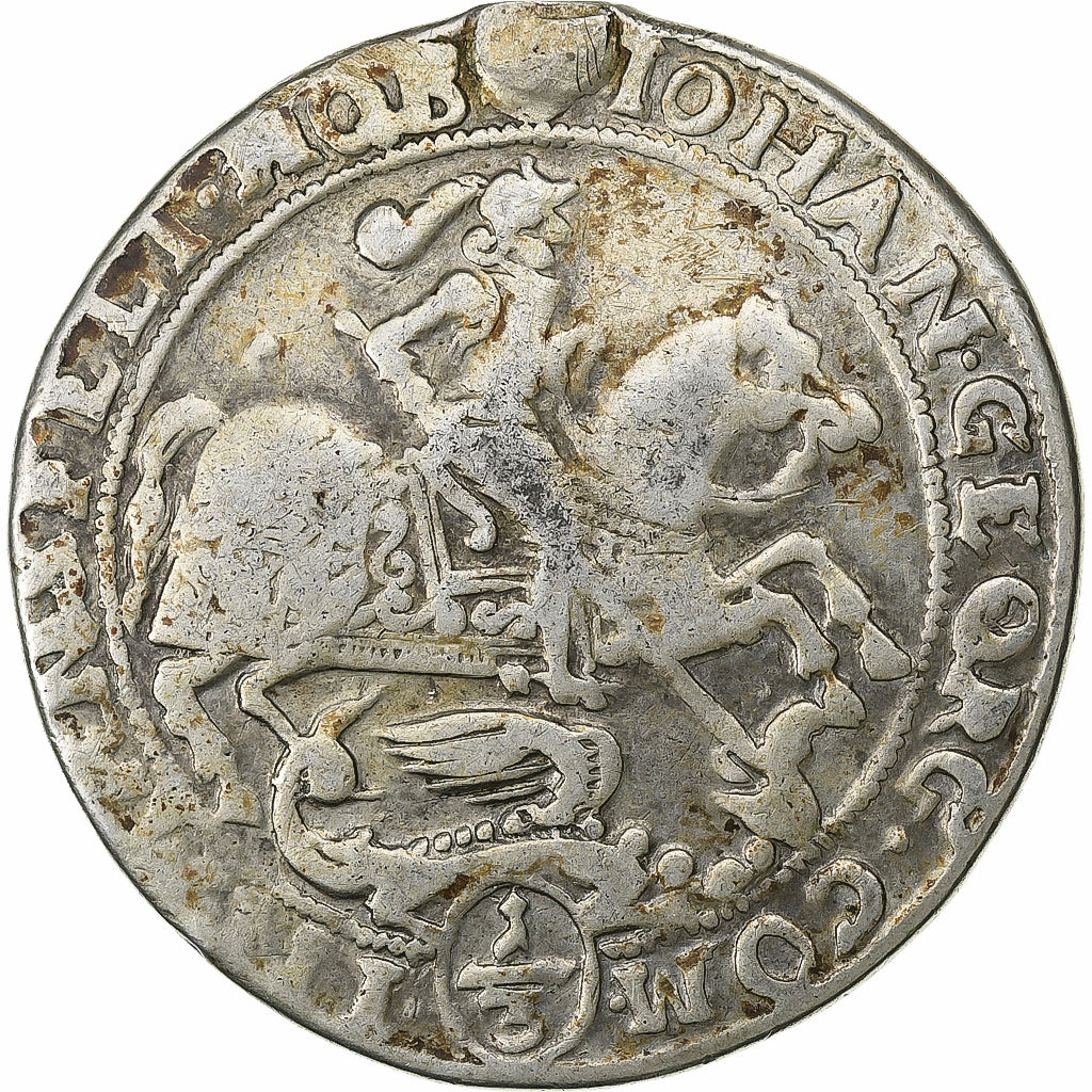 County of Mansfeld-Eisleben, Hans Georg III, 1/3 Thaler, 1670, Eisleben, Silver
